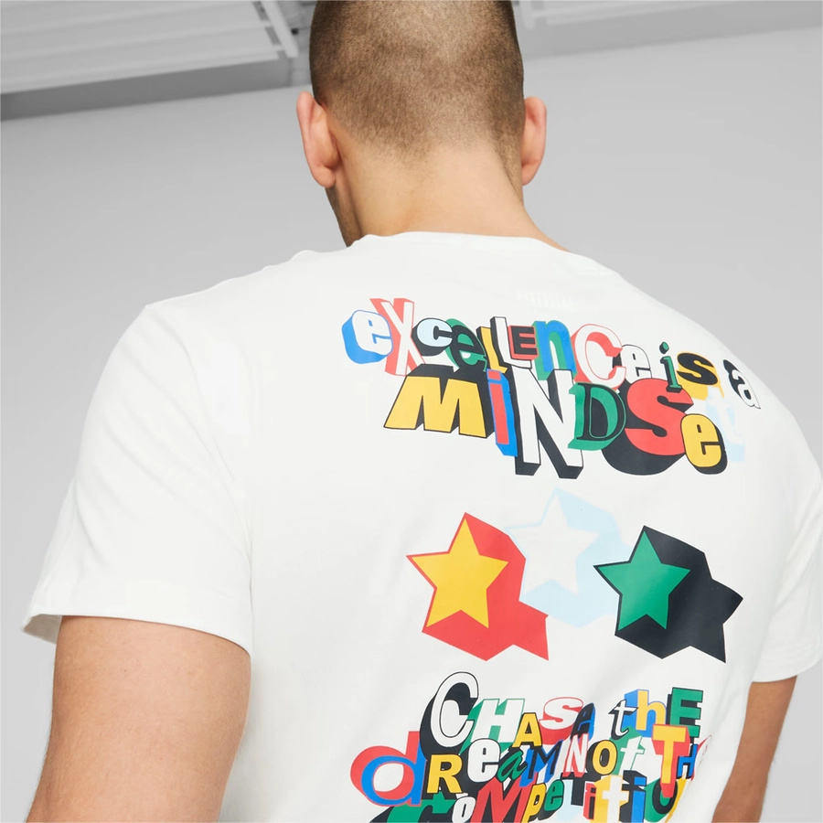 TRASH TALK MEN'S BASKETBALL T-SHIRT 'WHITE'