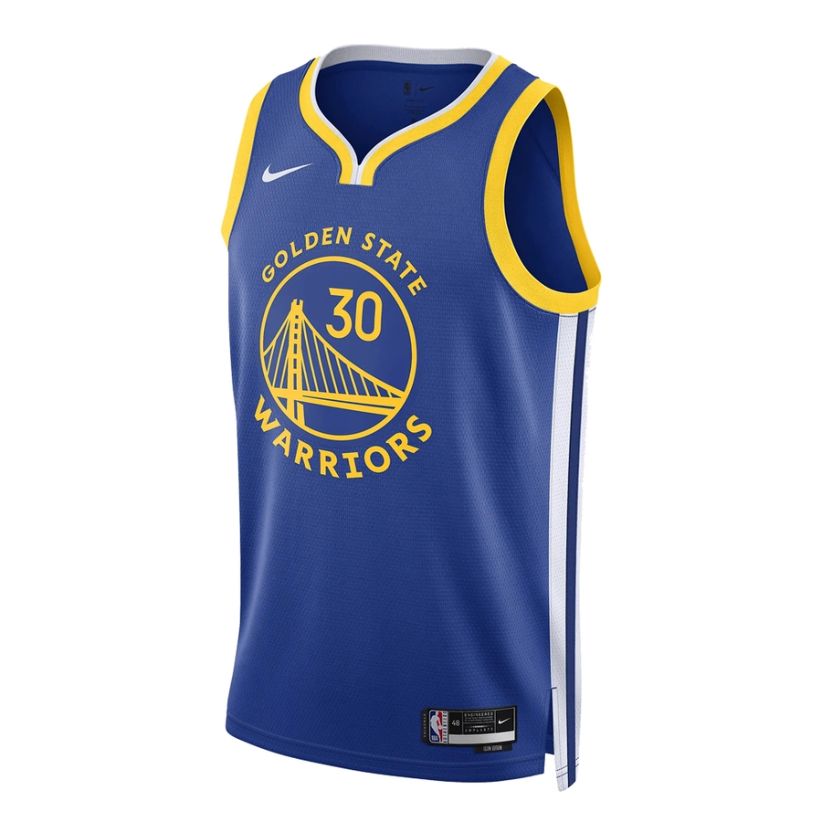 NIKE GOLDEN STATE WARRIORS STEPHEN CURRY DRI-FIT NBA SWINGMAN ICON EDITION JERSEY 'BLUE'