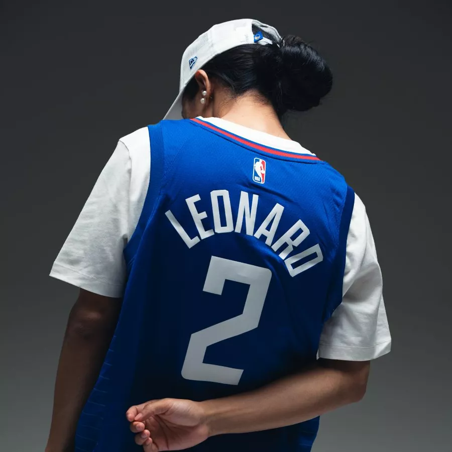 NIKE LA CLIPPERS KAWHI LEONARD DRI-FIT NBA SWINGMAN ICON EDITION 2022/23 JERSEY 'BLUE'