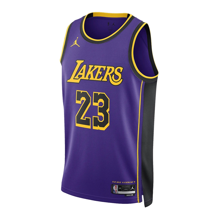 JORDAN LOS ANGELES LAKERS LEBRON JAMES DRI-FIT NBA STATEMENT EDITION 2022/23 JERSEY 'PURPLE'