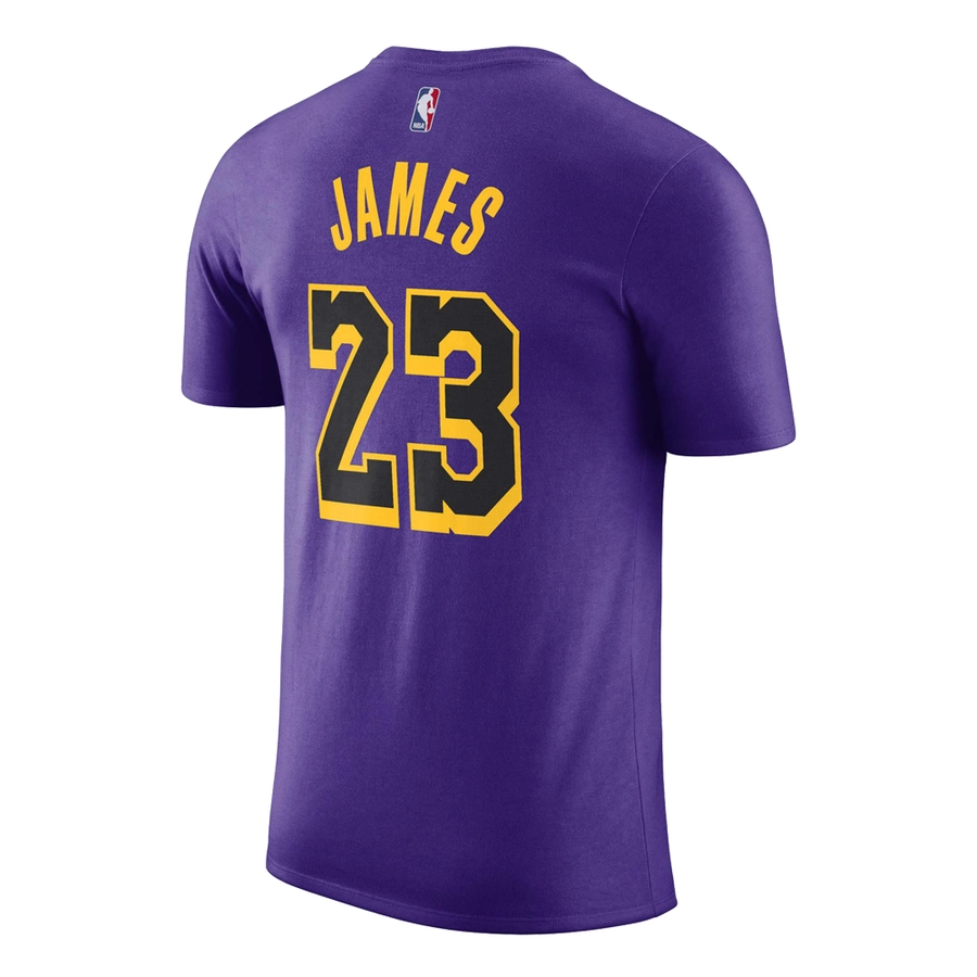 JORDAN LOS ANGELES LAKERS LEBRON JAMES STATEMENT EDITION T-SHIRT 'PURPLE'