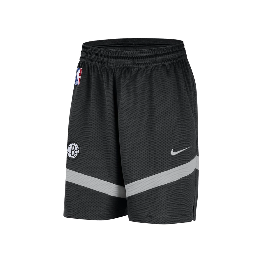 NIKE BROOKLYN NETS DRI-FIT NBA ICON+ PRACTICE SHORTS 'BLACK'
