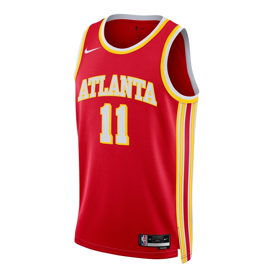 NIKE ATLANTA HAWKS TRAE YOUNG DRI-FIT NBA SWINGMAN ICON EDITION 2022/23 JERSEY 'RED'