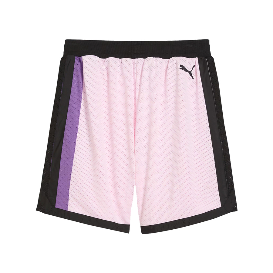 PUMA MELO IRIDESCENT MESH SHORTS 'PINK'