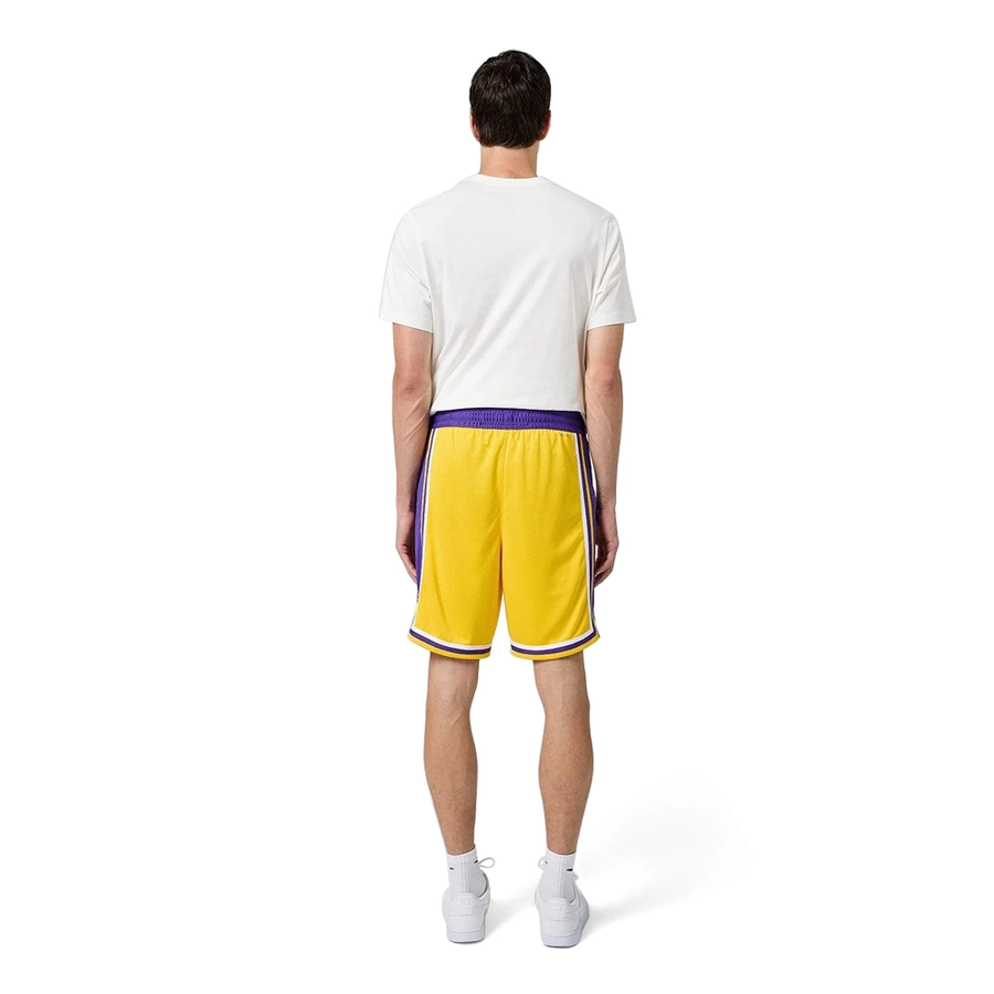 NIKE LOS ANGELES LAKERS ICON EDITION NBA SWINGMAN SHORTS 'YELLOW/PURPLE'