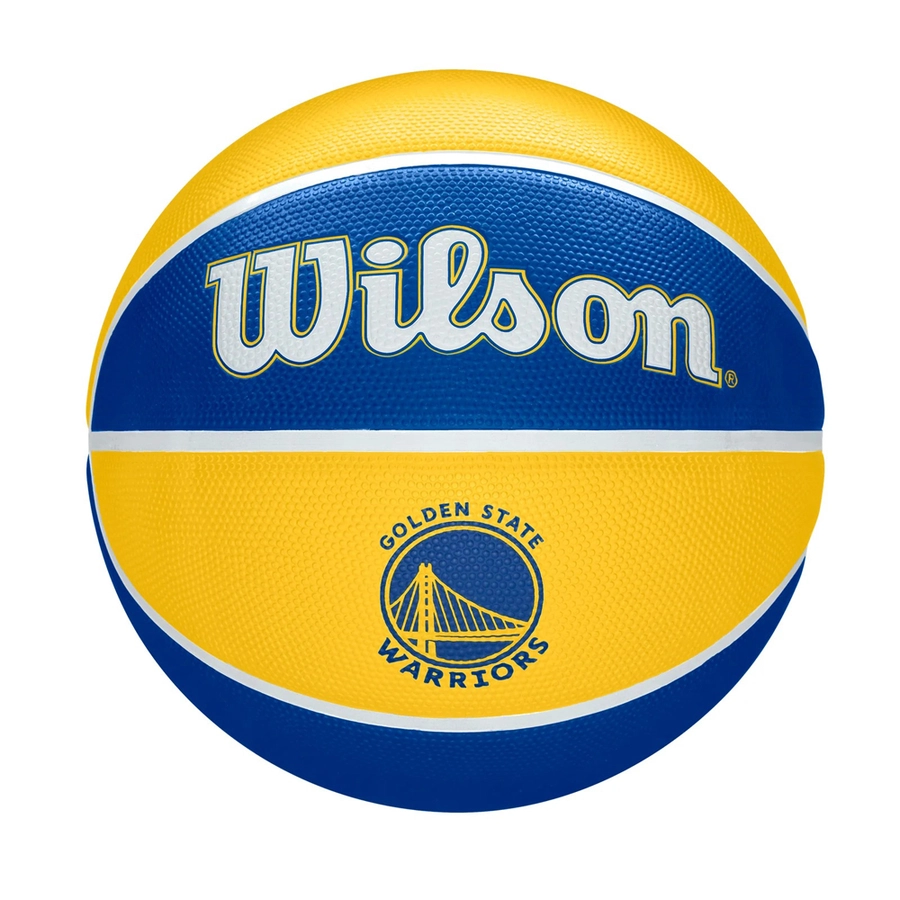 WILSON NBA TEAM TRIBUTE OUTDOOR BASKETBALL GOLDEN STATE WARRIORS 'BLUE/YELLOW'