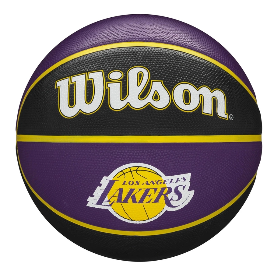 WILSON NBA TEAM TRIBUTE BASKETBALL LOS ANGELES LAKERS SIZE 7 'PURPLE'