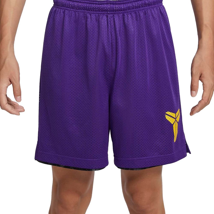 NIKE KOBE DRI-FIT STANDARD ISSUE REVERSIBLE 6 INCHES BASKETBALL SHORTS 'PURPLE/BLACK'