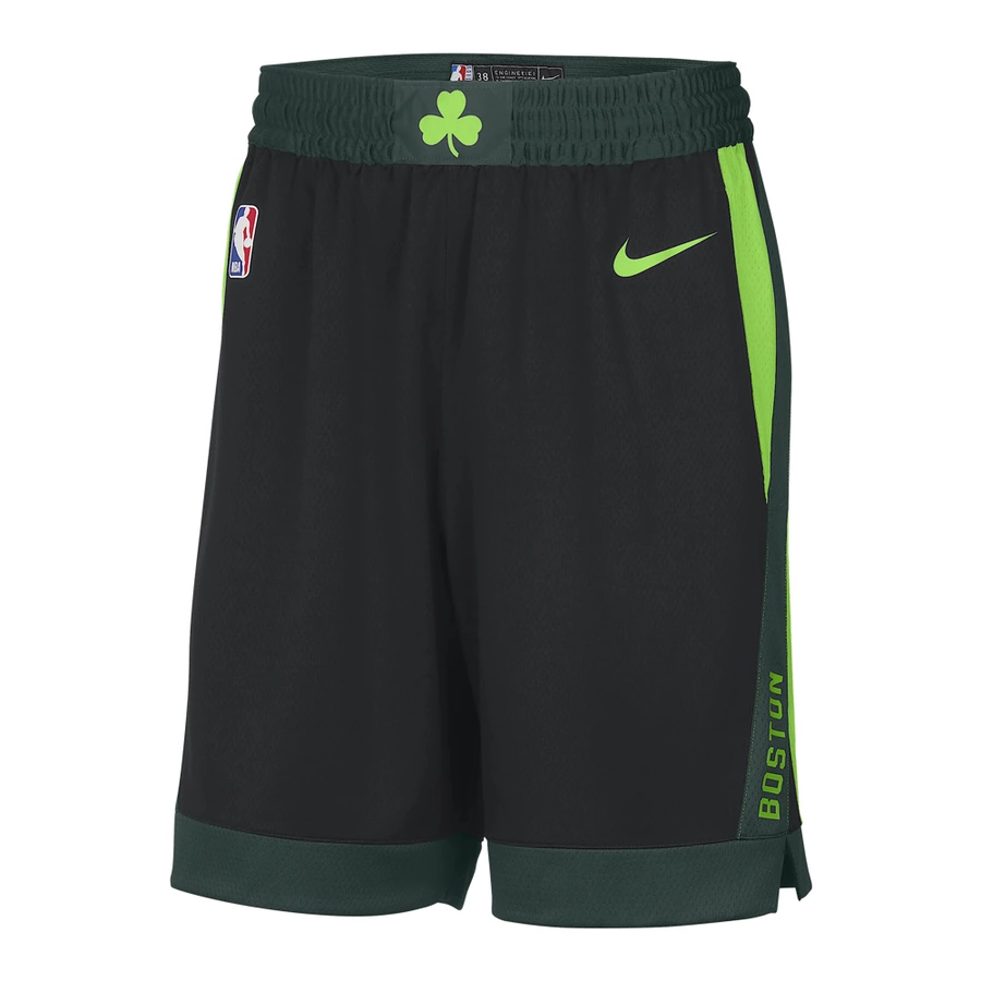 NIKE BOSTON CELTICS 2024/25 CITY EDITION DRI-FIT SWINGMAN SHORTS 'BLACK/GREEN'