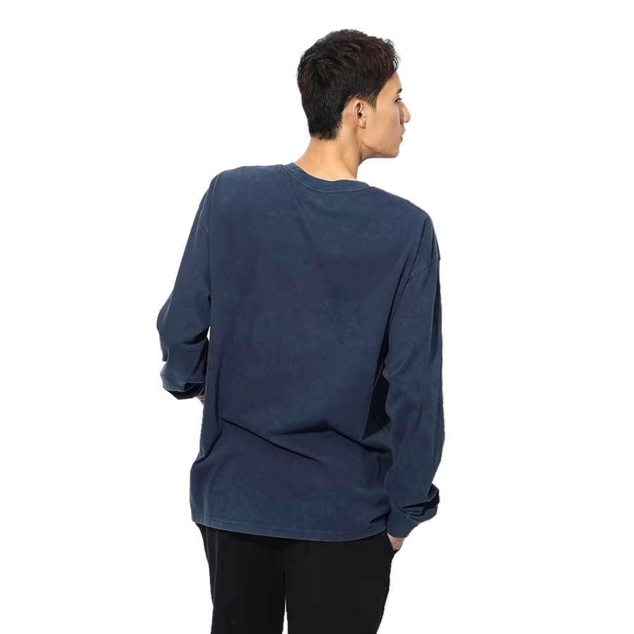 NIKE GOLDEN STATE WARRIORS COURTSIDE CITY EDITION NBA MAX90 LONG-SLEEVE T-SHIRT 'NAVY BLUE'