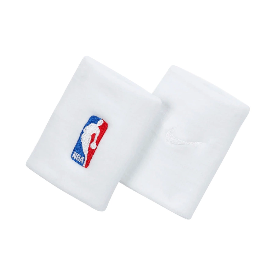 NIKE NBA DRI-FIT BASKETBALL WRISTBANDS (1 PAIR) 'WHITE'