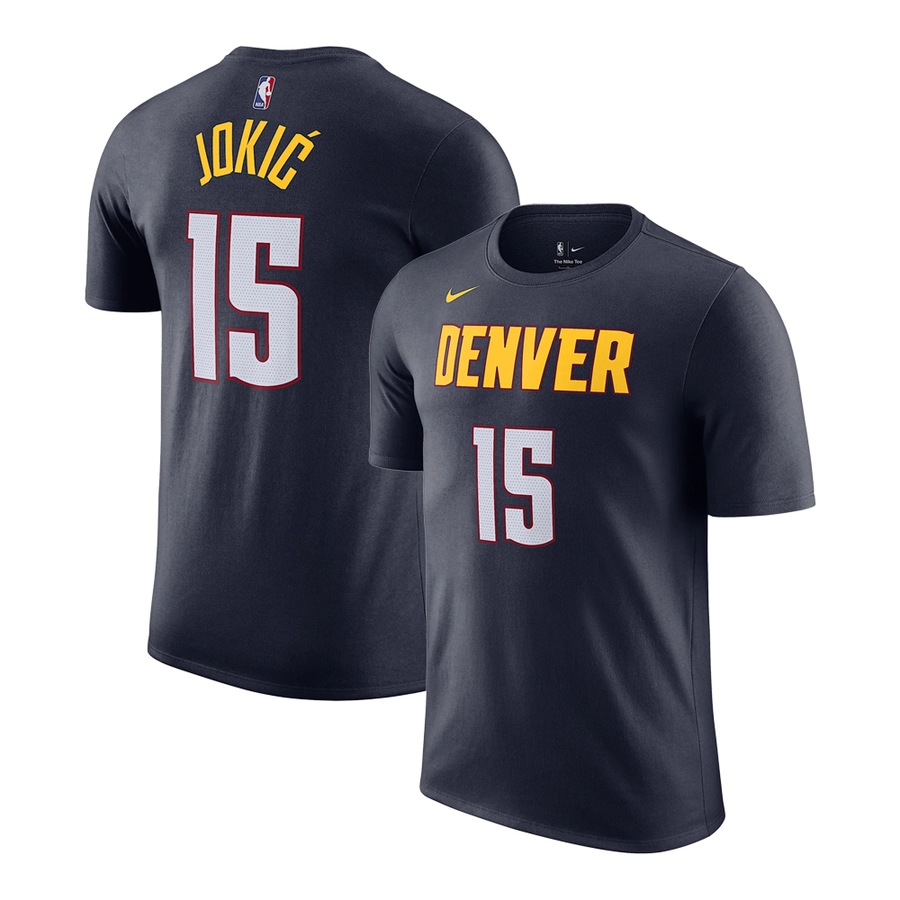 NIKE NIKOLA JOKIC DENVER NUGGETS NBA T-SHIRT 'NAVY BLUE'