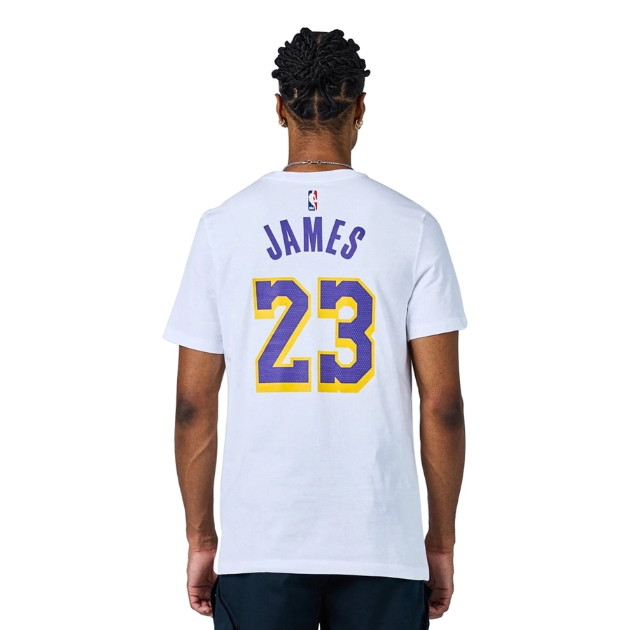 NIKE LEBRON JAMES LOS ANGELES LAKERS #23 NBA T-SHIRT 'WHITE'