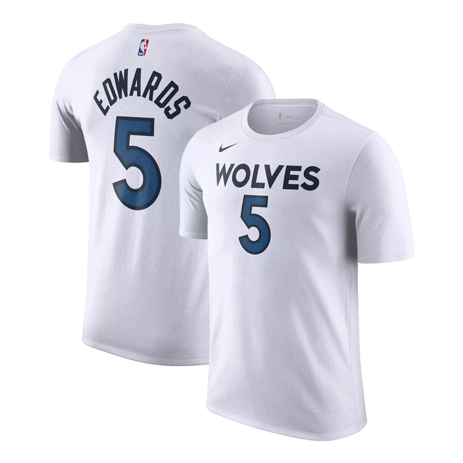NIKE ANTHONY EDWARDS MINNESOTA TIMBERWOLVES NBA T-SHIRT 'WHITE'