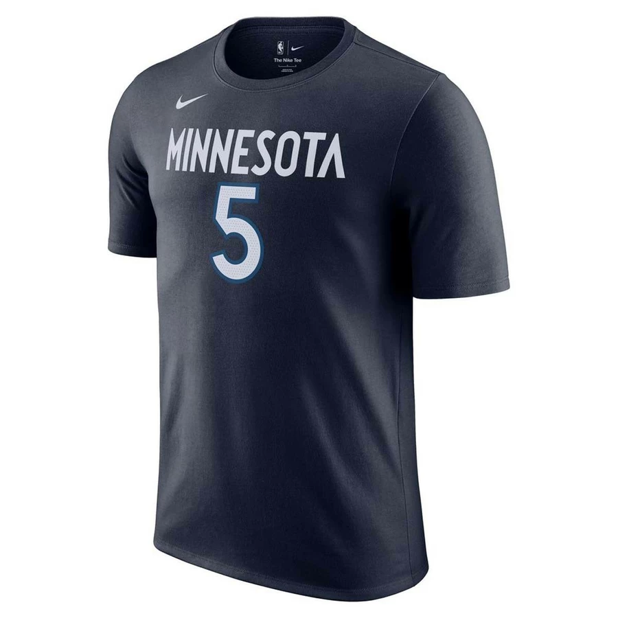 NIKE ANTHONY EDWARDS MINNESOTA TIMBERWOLVES #5 NBA T-SHIRT 'NAVY BLUE'