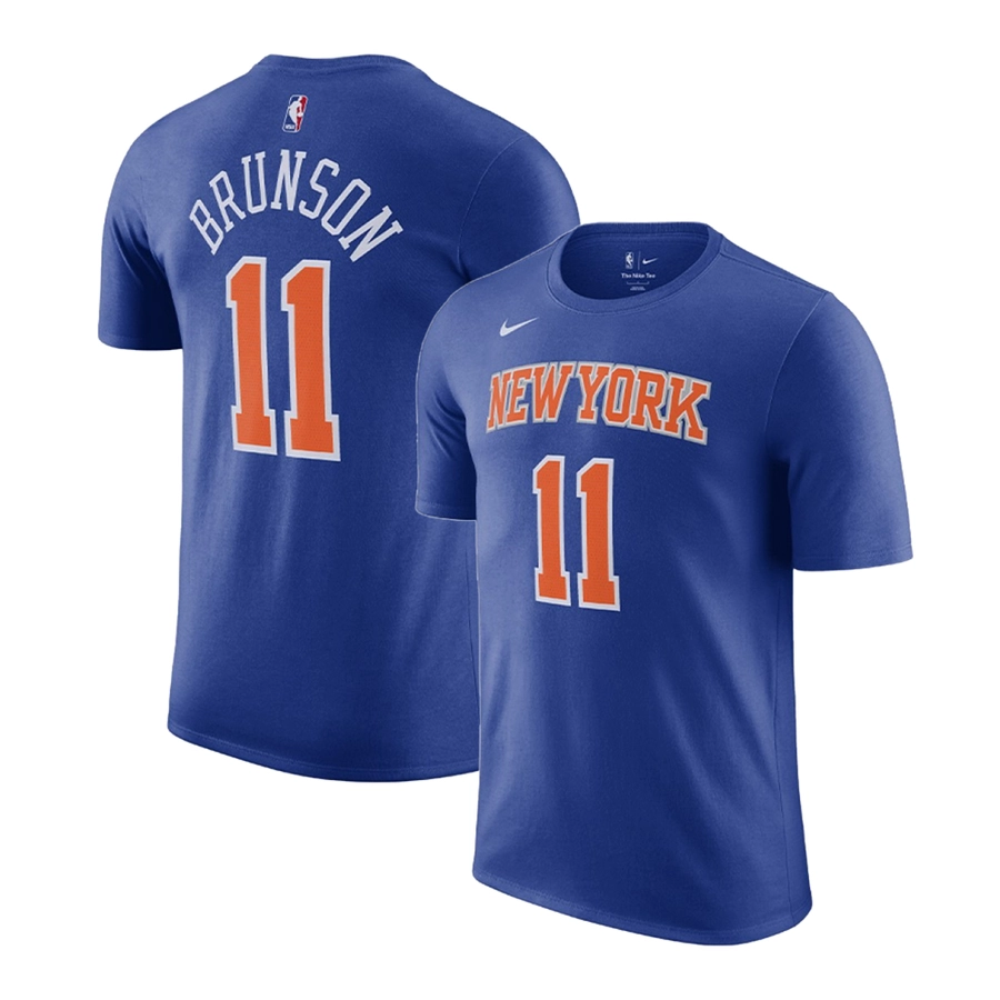 NIKE NEW YORK KNICKS JALEN BRUNSON T-SHIRT 'BLUE'