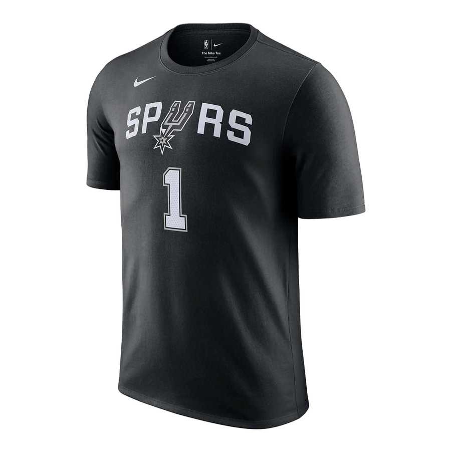 NIKE VICTOR WEMBANYAMA SAN ANTONIO SPURS NBA T-SHIRT 'BLACK'