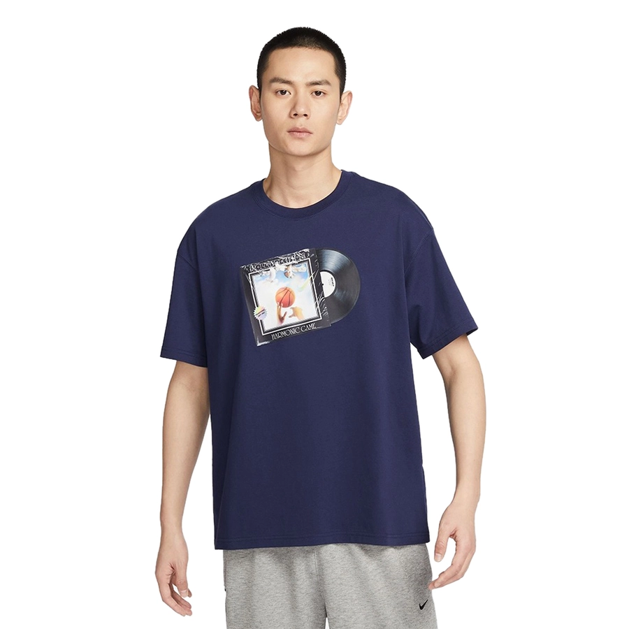 NIKE OFF COURT MAX90 T-SHIRT 'NAVY BLUE'