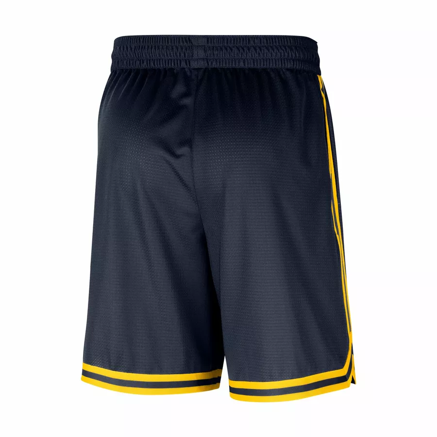 NIKE DENVER NUGGETS DNA NBA DRI-FIT 8 INCHES UNLINED PREGAME SHORTS 'COLLEGE NAVY/AMARILLO'