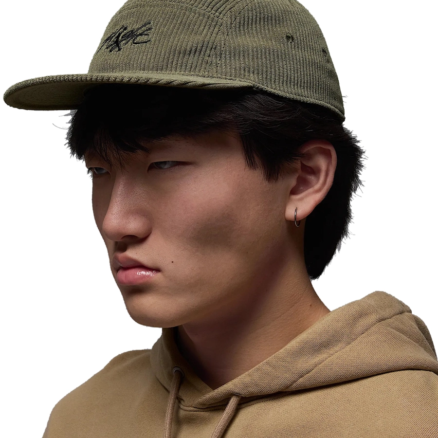 JORDAN FLY JUMPMAN CAP 'MEDIUM OLIVE/BLACK'