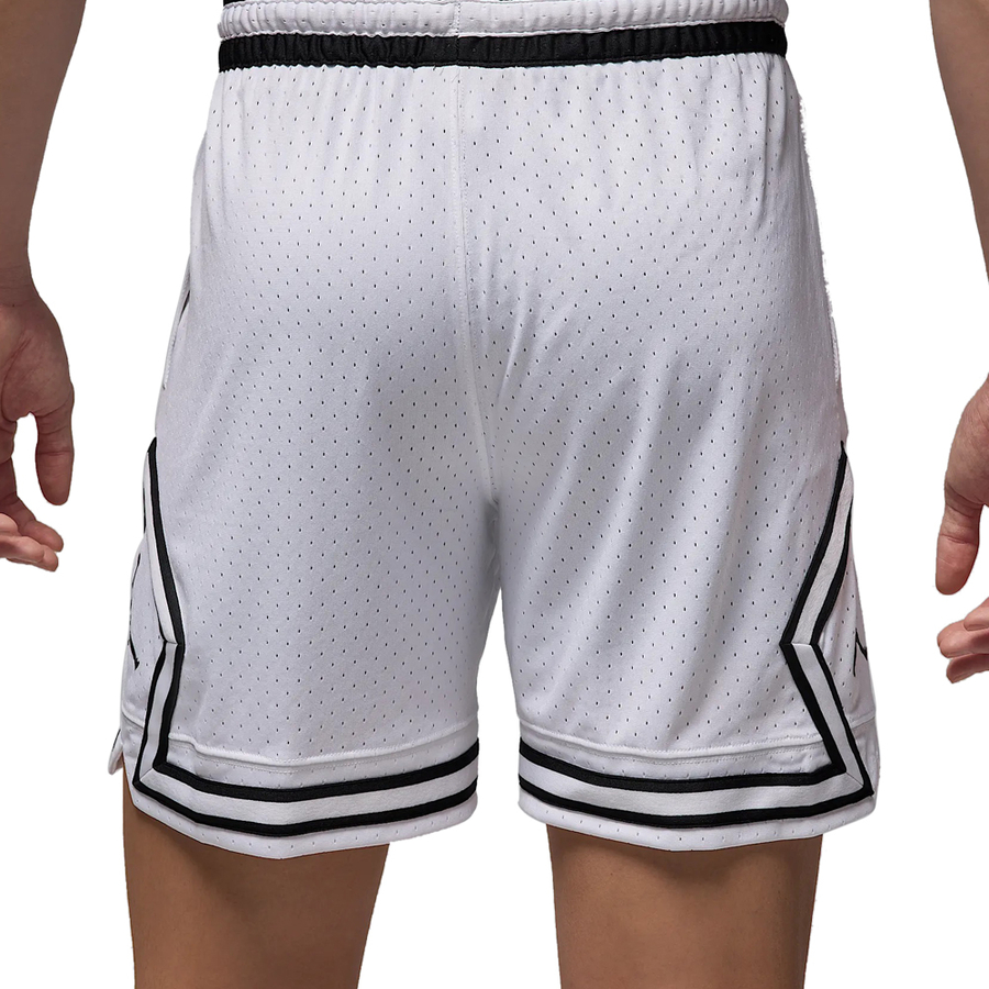JORDAN SPORT DRI-FIT MESH DIAMOND SHORTS 'WHITE'