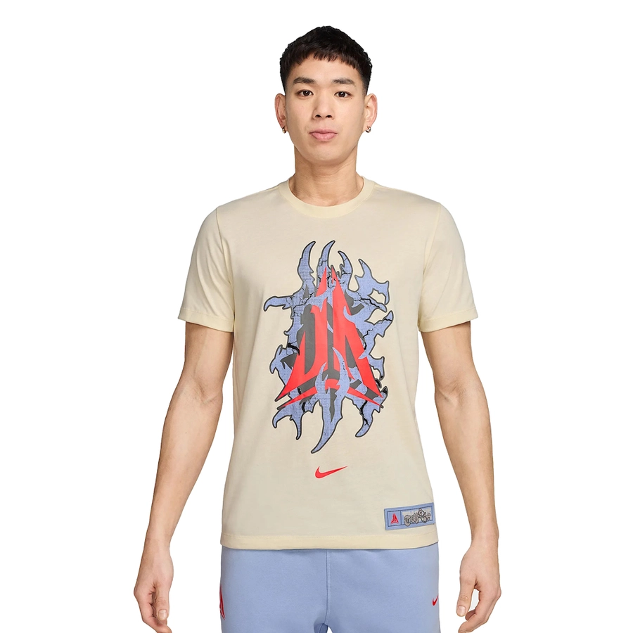 NIKE JA MORANT BASKETBALL T-SHIRT 'COCONUT MILK'