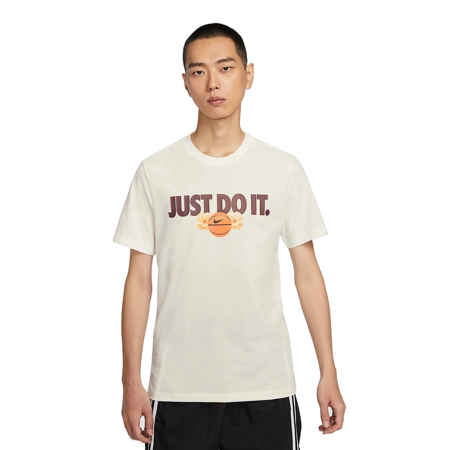 NIKE DRI-FIT BASKETBALL T-SHIRT 'WHITE/SAIL'