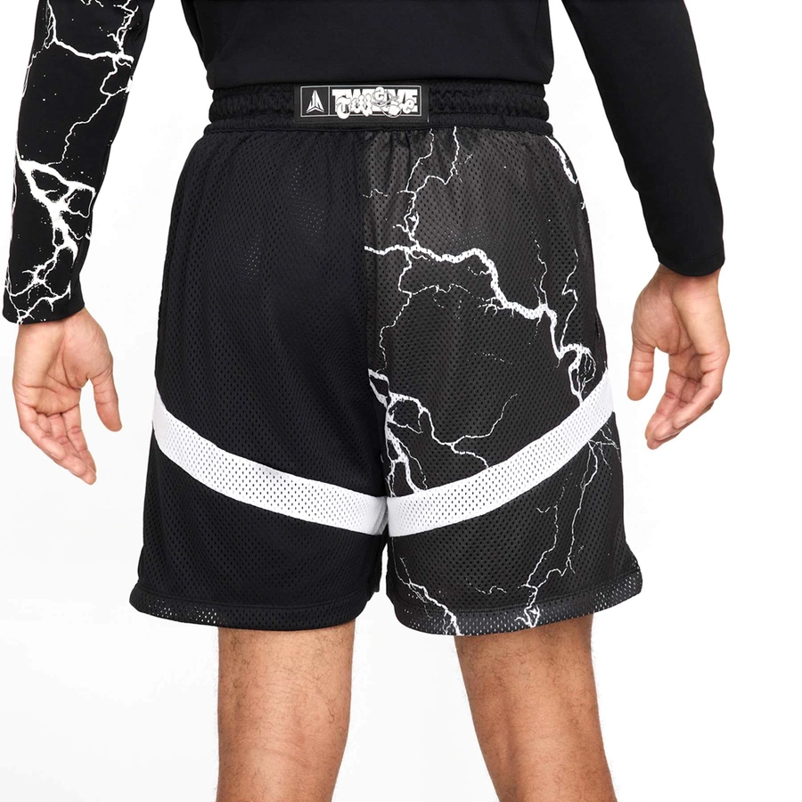 NIKE JA MORANT DRI-FIT ICON 6 INCHES SHORTS 'BLACK/WHITE'