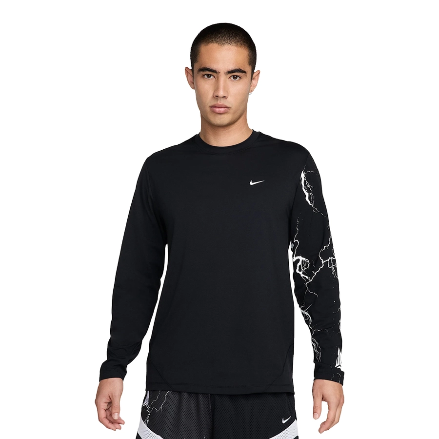 NIKE JA MORANT DRI-FIT LONG-SLEEVE BASKETBALL T-SHIRT 'BLACK'
