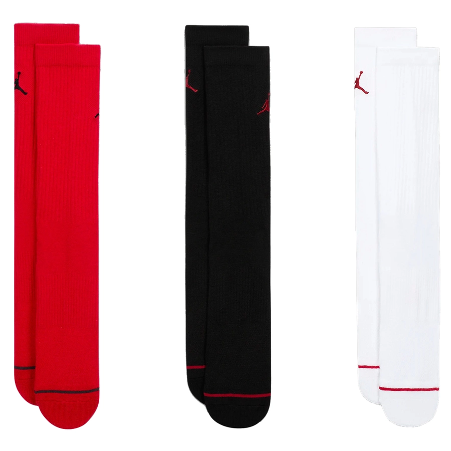 JORDAN EVERYDAY CREW SOCKS (3 PAIRS) 'MULTI-COLOR'