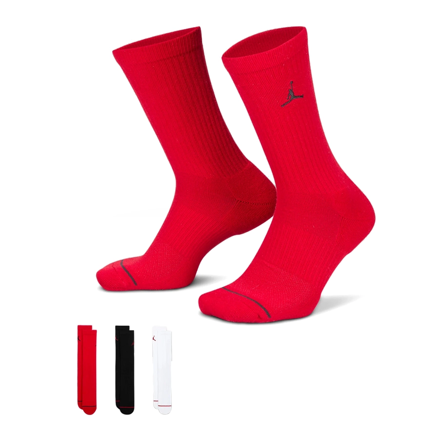 JORDAN EVERYDAY CREW SOCKS (3 PAIRS) 'MULTI-COLOR'