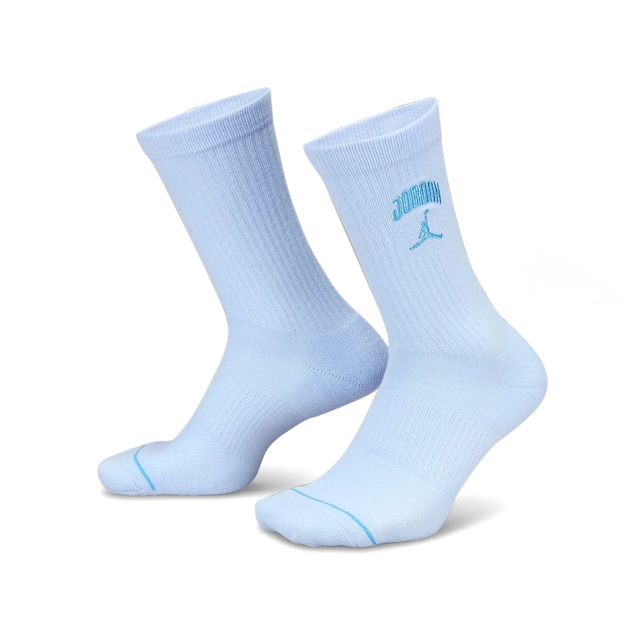 JORDAN EVERYDAY CREW SOCKS (1 PAIR) 'HYDROGEN BLUE/LEGEND BLUE'