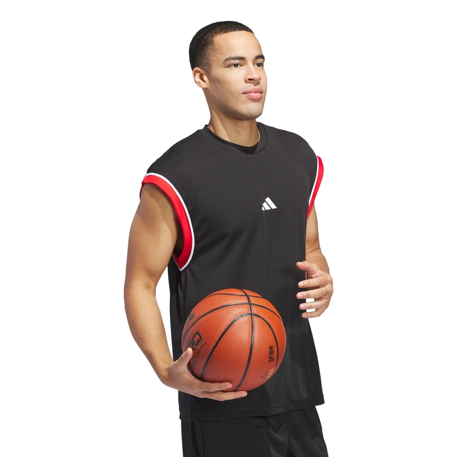 ADIDAS BASKETBALL ALL-WORLD SLEEVELESS TANK TOP 'BLACK'
